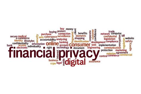 Financial Privacy Cloud Concept Stock Illustration Illustration Of
