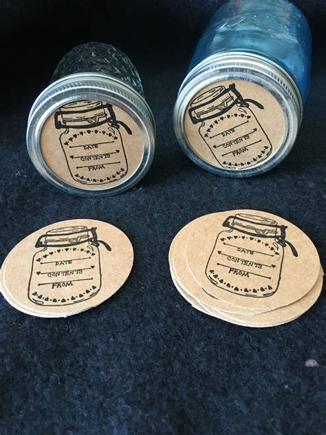 Mason Jar Stickers Canning Jar Labels Preserving Etsy