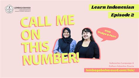 Call Me On This Number Learn Indonesian Numbers Learn With Ilcic