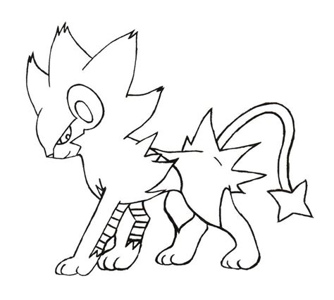 pokemon luxray coloring pages coloring pages