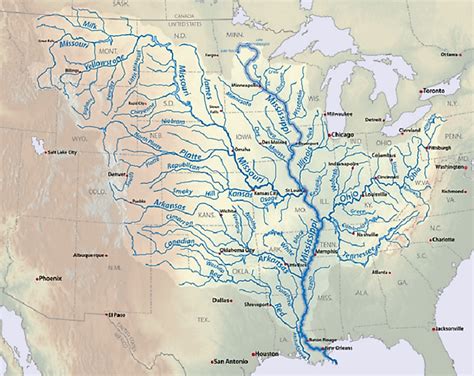 American River Watershed Map