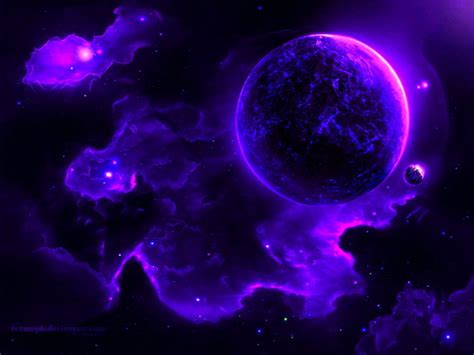 73 Purple Galaxy Wallpaper