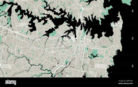 Sydney Map Detailed Vector Map Of Sydney City Administrative Area