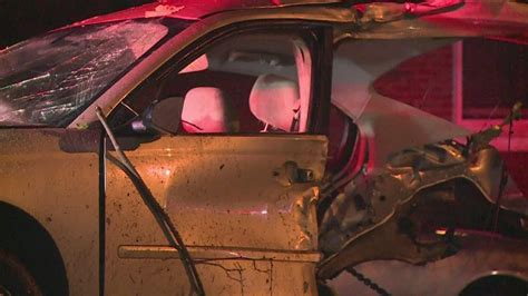Car Split In Half After Crash In Grand Rapids Youtube