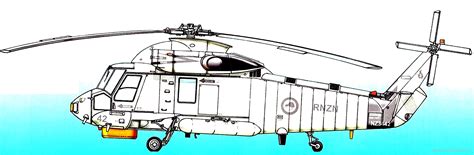 Kaman Sh F Seasprite Helicopter Drawings Dimensions Figures Download Drawings Blueprints