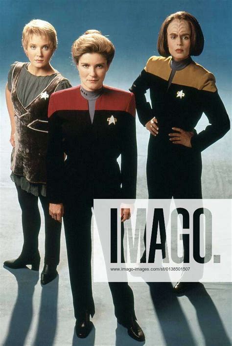 Star Trek Voyager From Left Jennifer Lien Kate Mulgrew Roxann Dawson