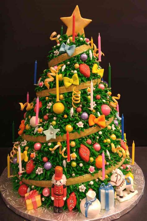 Christmas cake decoration ideas, new year and birthday cakes, diy. Candle Christmas Tree cake! - le' Bakery Sensual