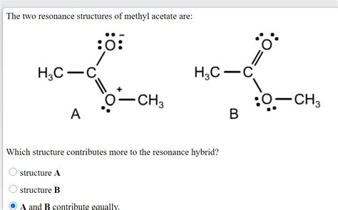 Methyl Acetate Resonance Structure My XXX Hot Girl