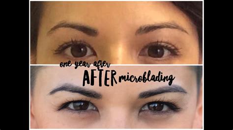 One Year After Eyebrow Microblading Youtube