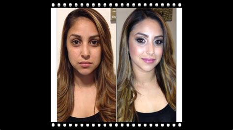 Before And After Makeover Dramatic Glitter Eyes Makeup