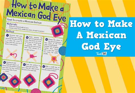 How To Make A Mexican God Eye Teacher Resources And Classroom Games
