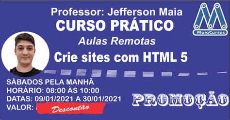 Curso Pr Tico Para Iniciantes Crie Sites Html On Line Ao