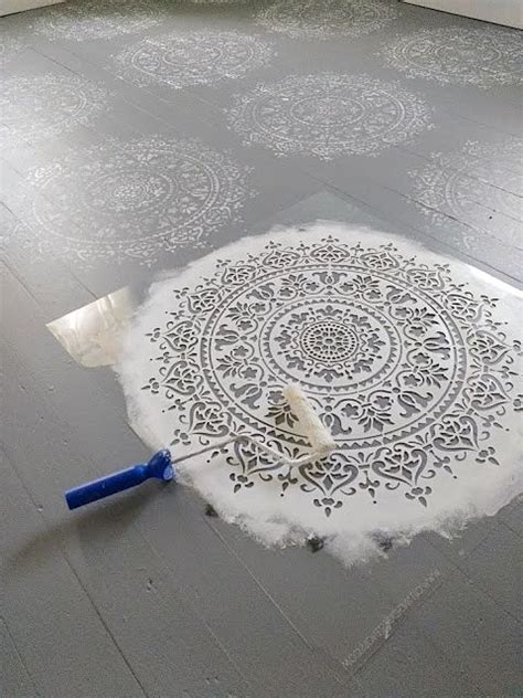 Mandala Floor Stencils And Painting Tutorials Home And Garden