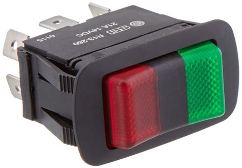 Dpst Red Or Green Illuminated Rocker Switch Illuminated Rocker Switches
