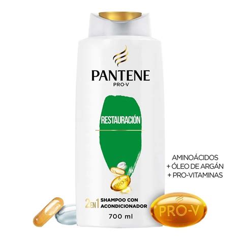 Shampoo Pantene Pro V 2 En 1 Restauración 700 Ml Walmart