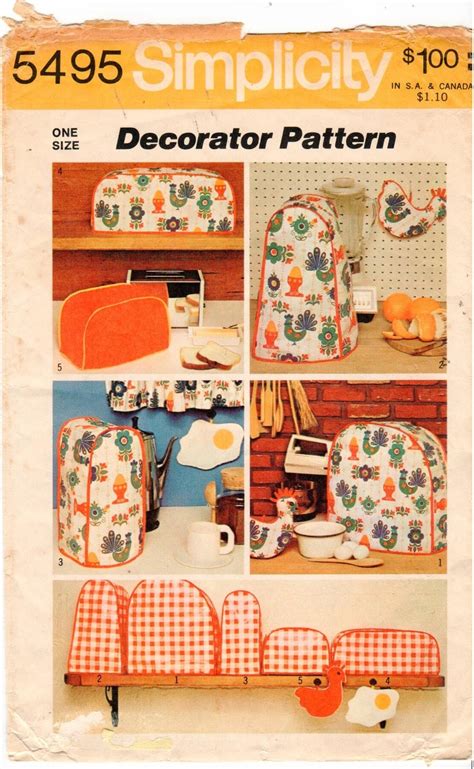 Simplicity Pattern 5495 Vintage Uncut Kitchen Appliance Etsy