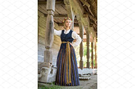 woman in traditional clothing posing people images ~ creative market