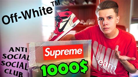 1000 Hypebeast Mystery Box Unboxing Giveaway Supreme Off White