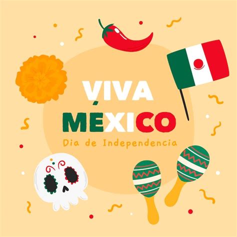 Mexico Independence Day Free Vector