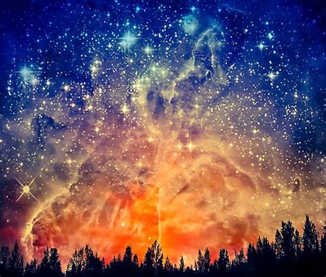 Fire Sunset Galaxy Sunset Posters By Phrozenphotos Redbubble