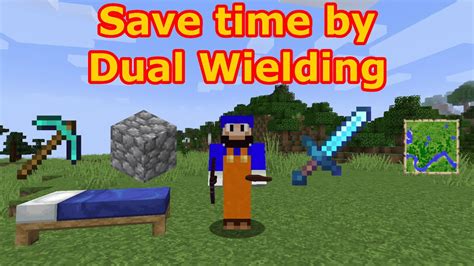 Save Time By Dual Wielding Minecraft Tipsandtricks 11 Youtube