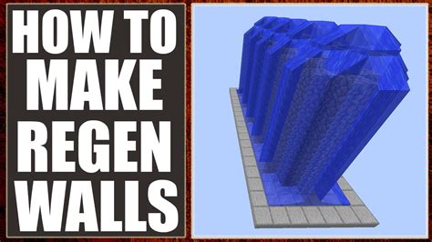 Minecraft Factions How To Make Regen Walls Cheap And Extremely Strong