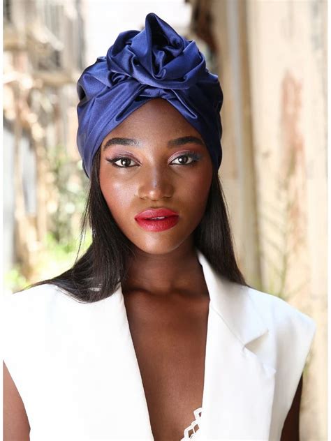 This Flower Turban In Black Is A Statement Piece Perfect For