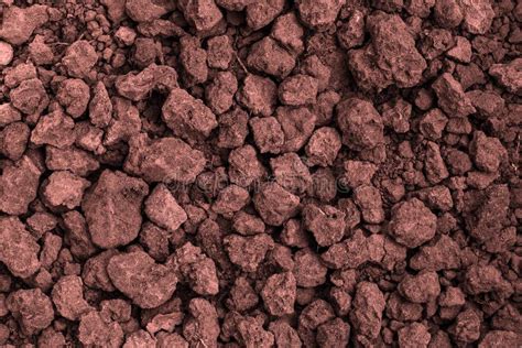 Closeup Shot Of Soil Texture Cultivated Dirt Earth Ground Br Stock
