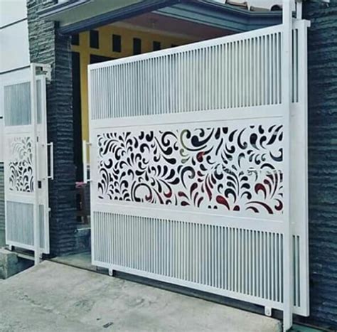 Model pagar minimalis desain & contoh gambar terbaru yang modern, dari: Konsep: 16 Inspirasi Model Pagar Besi Hollow Minimalis ...