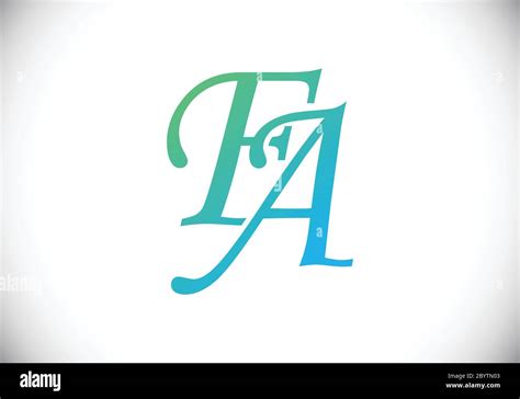 Initial Monogram Letter Fa Logo Design Vector Template Fa Letter Logo