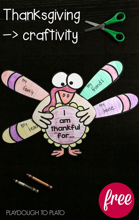 I Am Thankful Thanksgiving Craftivity Thanksgiving Craftivity
