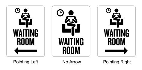 Waiting Room Doctor Office Sign Directional Arrows Etsy