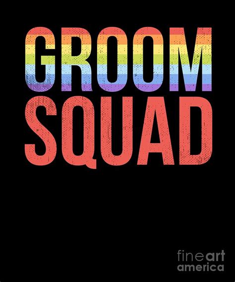 groom squad bachelor party tshirt gay pride lgbt drawing by noirty designs