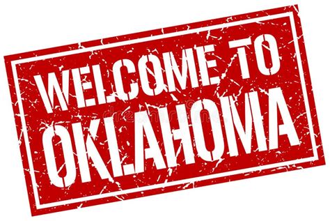 Welcome To Oklahoma Stamp Stock Vector Illustration Of Welcome 121118471