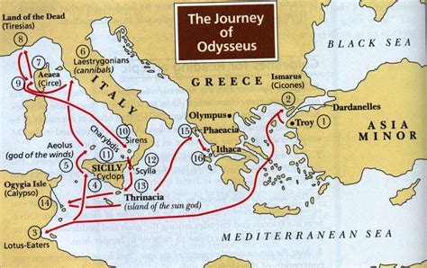 English Literature And The Bible The Journey Of Odysseus