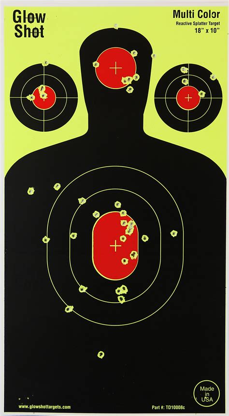 Glowshot Shooting Target Sheetsboards With Bigger Brighter Splatter