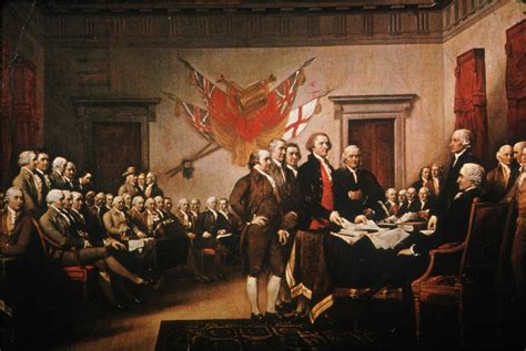 Declaration Of Independence Signing Painting Portraits Of Signers Of
