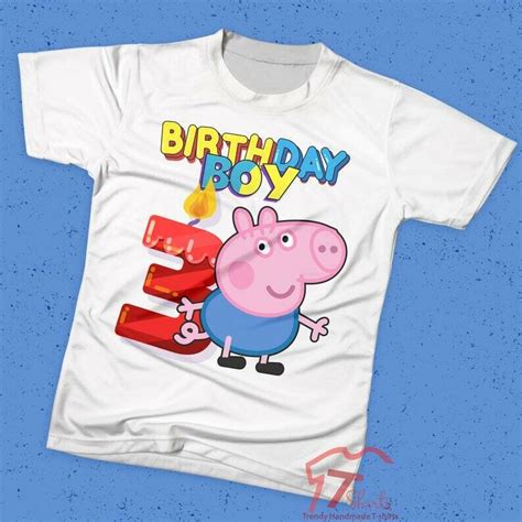 Peppa pig birthday shirt boy. Costco Peppa Pig Birthday Shirt, Personalized Peppa Tee