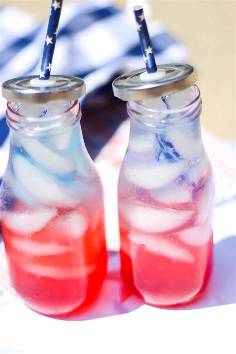 Patriotic Red White And Blue Layered Drink Recipe Just