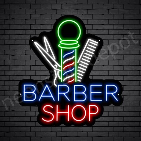 This Is The Barber Neon Sign Barbershop Tools Sc Name Anchor Learn