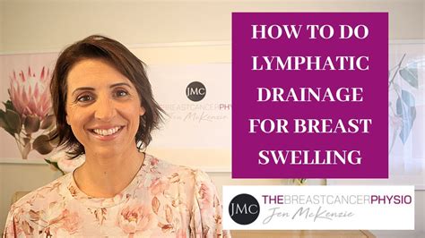how to do lymphatic drainage for breast swelling massage technique for breast oedema