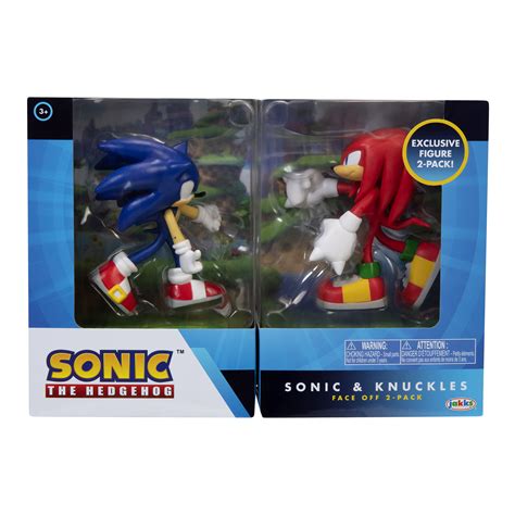 Sonic The Hedgehog 4′ Jakks Gold Collector Action Figure 2 Pack Sonic