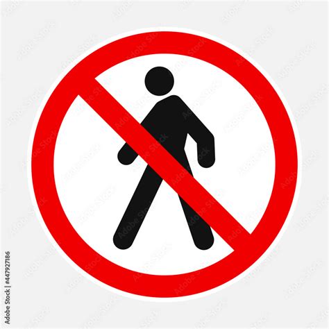 Unauthorized Person Not Allowed Vector Illustration Sign Editable