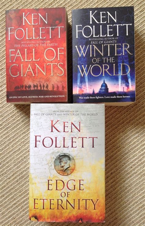 Century Trilogy By Ken Follett From 1911 Through To 1960s Five