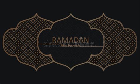 Elegant Welcome Ramadan Mubarak Stock Vector Illustration Of Text