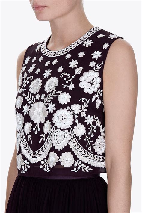Embroidery Motif Top Tops All Womenswear Contemporary British