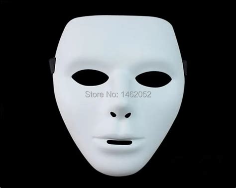 Scary White Face Halloween Masquerade Diy Mime Mask Ball Party Costume