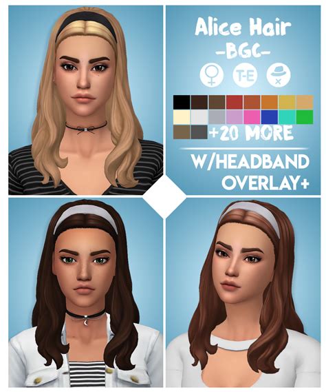 Alice Hair The Sims Sims Cc Pretty Hairstyles Easy Hairstyles Sims