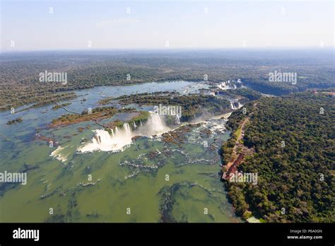 Helicopter View From Iguazu Falls National Park Argentina World