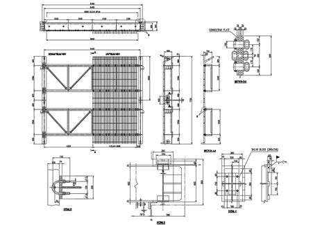 Iron Truss Design With Dimension Structural Drawing Dwg File Cadbull
